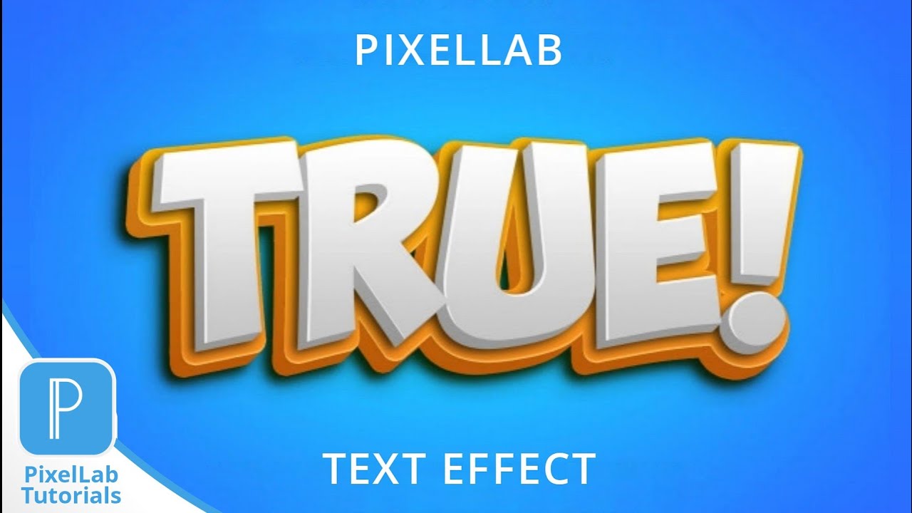 100% EDITABLE TEXT EFFECT - PixelLab tutorial