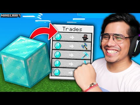 Minecraft, But Blocks Trade SUPER OP Items !!!!
