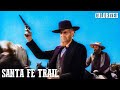 Santa Fe Trail | COLORIZED WESTERN | Errol Flynn | Cowboy Movie | Wild West