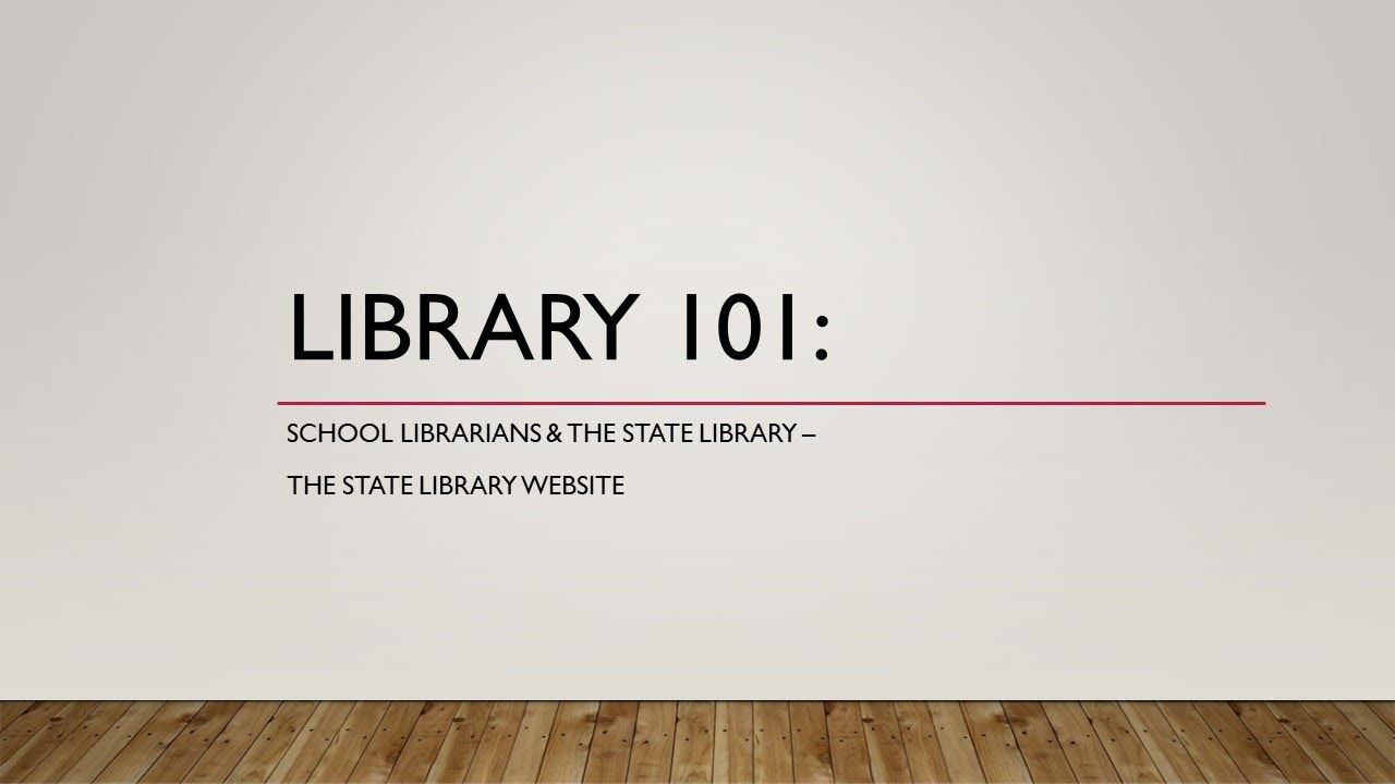 Library 101: School Librarians and the NDSL Website