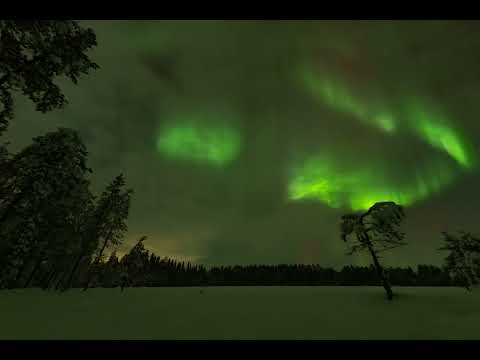 Northern Lights in Nattavaara, Northern Sweden, 2023-02-26