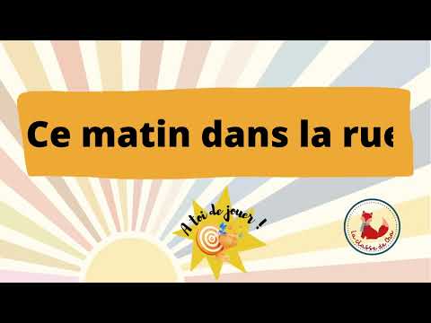 Ce matin dans la rue || Paroles et Illustrations