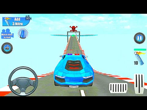 Impossible Police Mega Ramp Car Games - Police Car Racing Stunts 3D - Android Gameplay