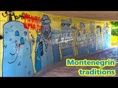 Fortress Kanli Kula (Bloody Tower), Herceg Novi, Montenegro. Graffiti of the castle and tourists.