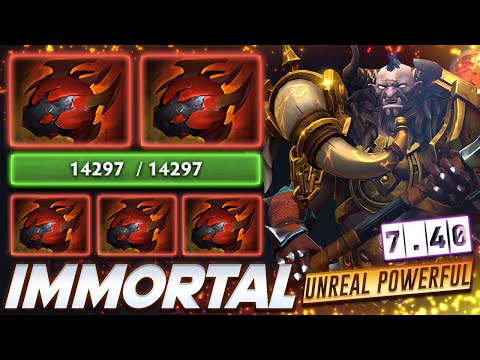 [7.40] Centaur Warrunner Unreal Tank - Dota 2 Pro Gameplay [Watch & Learn]