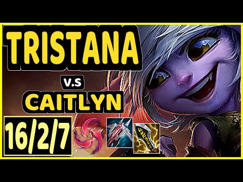 TRISTANA vs CAITLYN - 16/2/7 KDA BOTTOM ADC GAMEPLAY - KR Ranked GRANDMASTER