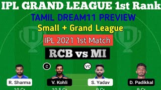 MI vs RCB Dream11 Prediction In Tamil | Mumbai Indians vs Bangalore Ipl T20 2021 Dream11 Team |