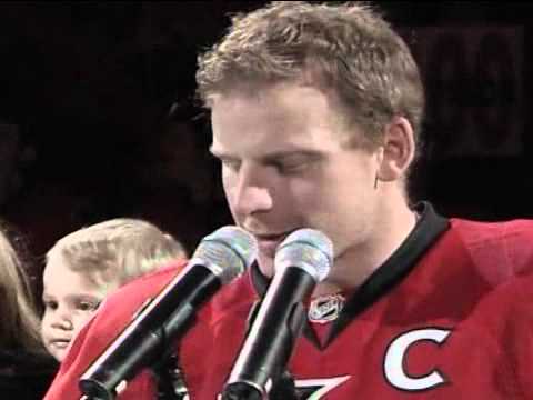 April 10: Alfredsson pre-game ceremony