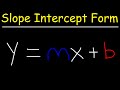 Slope Intercept Form Y=mx+b | Algebra