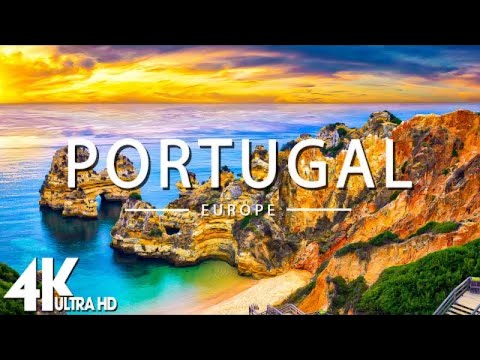 FLYING OVER PORTUGAL (4K UHD) - Relaxing Music Along With Beautiful Nature Videos - 4K Video UltraHD