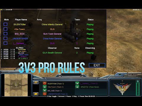 [C&C Zero Hour]  3v3 Twilight Flame $50k Starting Cash - Command and Conquer Generals:  Zero Hour