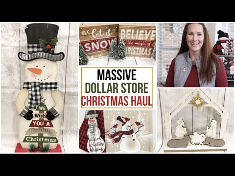 MASSIVE DOLLAR STORE CHRISTMAS HAUL | DOLLAR TREE HAUL | DOLLAR GENERAL HAUL Video