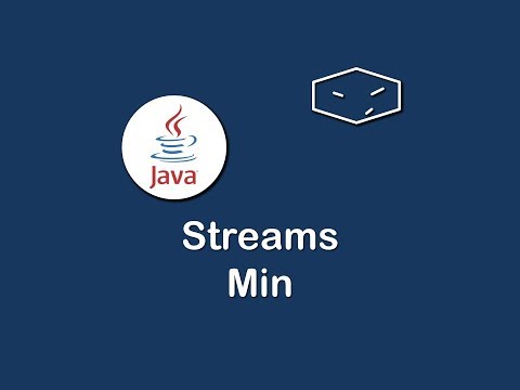 streams min in java