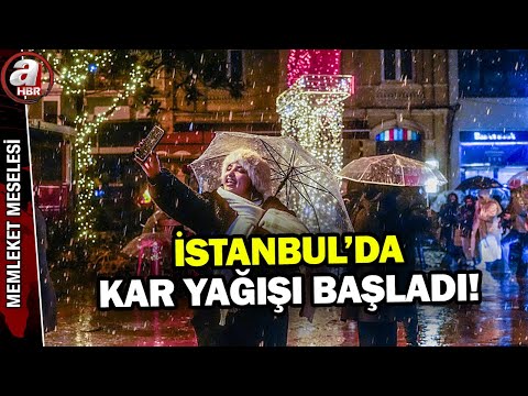 The long-awaited snowfall has begun in Istanbul! Where will the snow accumulate? | A Haber