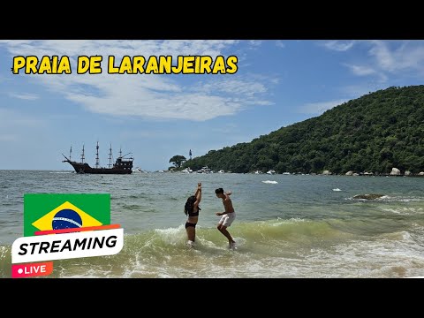 Balneário Camboriú ao Vivo.PRAIA DE LARANJEIRAS 07/03/2026. Santa Catarina, Brasil.