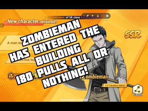 ZOMBIEMAN HAS ENTERED THE BUILDING 180 PULLS One Punch Man: The Strongest ALL OR NOTHING