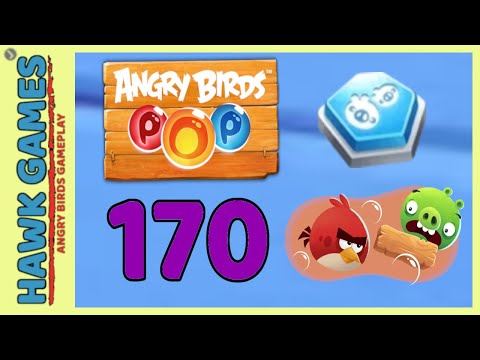 Angry Birds Stella POP Bubble Shooter Level 170 Hard - Walkthrough, No Boosters