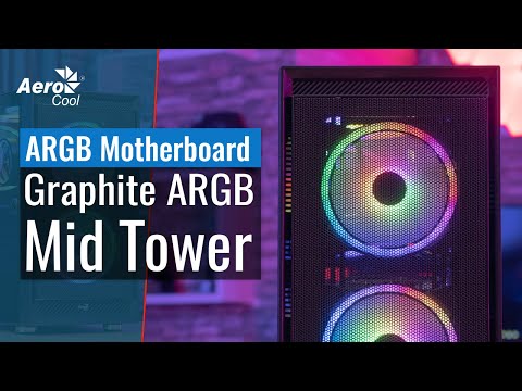 Aerocool Graphite v3 Mid Tower – Juodas video