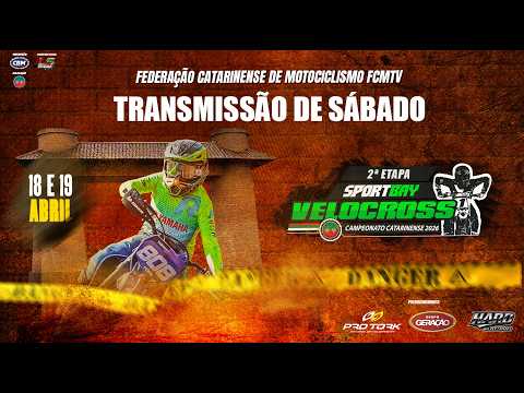 🏁 AO VIVO - SÁBADO | 2ª Etapa do SportBay Campeonato Catarinense de Velocross 2026 em Canelinha