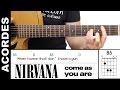 Nirvana Come As You Are Guitar Chords Acordes De Guitarra