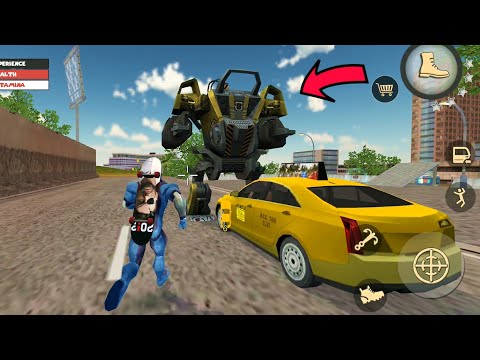 Rope Hero: Vice Town (BD - 100 Robot Machine on Army Base) Destroy Army camp - Android Gameplay HD