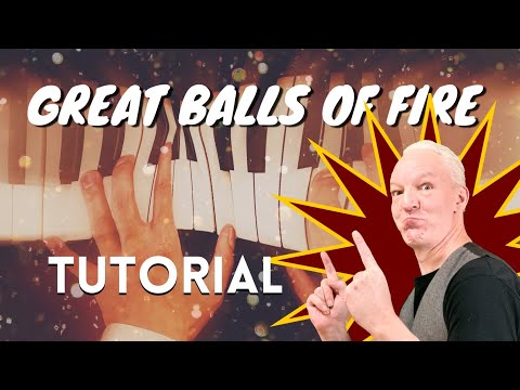 Great Balls Of Fire Piano tutorial of the central lick