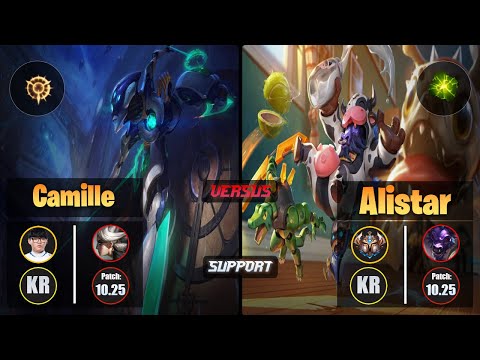 Hoit CAMILLE (Support) [Press the Attack] VS ALISTAR - Challenger KR Patch 10.25