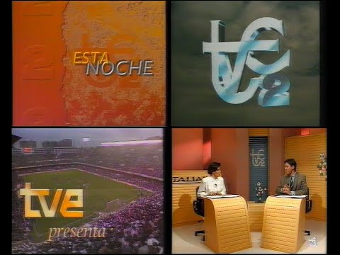 TVE 2 - Avance de programación de noche y cabecera "Italia '90" (8-7-1990)