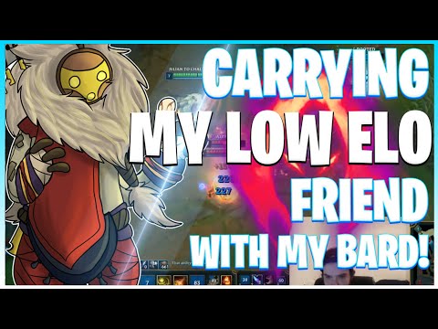 CARRYING IN LOW ELO WITH MY BARD! (CHALLENGER SUPPORT SMURF GAMEPLAY!) - League of Legends