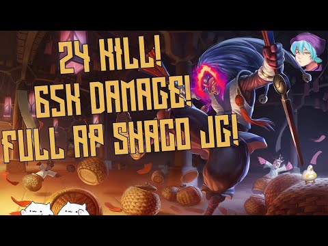 24 KILL! 65K DAMAGE! FULL AP SHACO JG! | League Of Legends