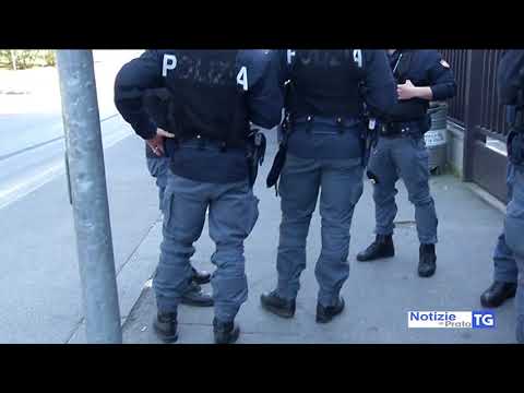 2017-12-09 PRATO - SPUTI, OFFESE E MINACCE AI POLIZIOTTI, ARRESTATO