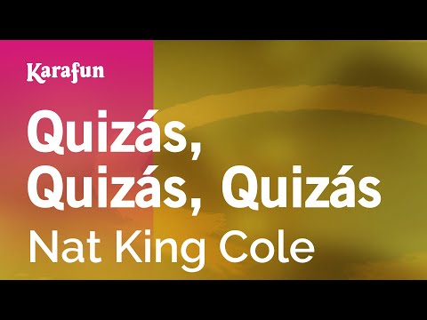 Quizás, quizás, quizás - Nat King Cole | Versión Karaoke | KaraFun