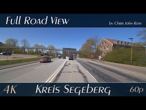 Kreis Segeberg, Schleswig-Holstein, Germany: Bundesstraße (B206), Autobahn (A21) - 4K (2160p/60p)