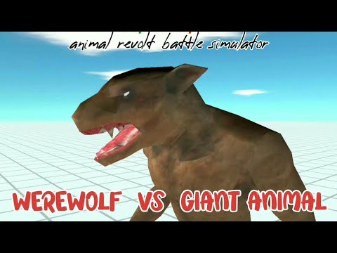 WEREWOLF VS GIANT ANIMAL UNIT, Animal Revolt Battle Simulator, ARBS