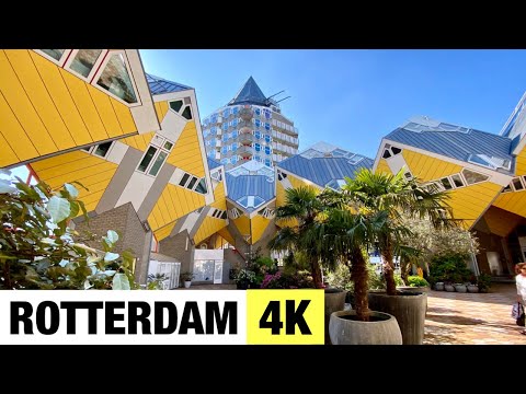 ROTTERDAM, NETHERLANDS 🇳🇱 [4K] City Centre Walking Tour