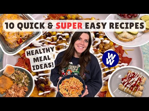 10 Simple & Healthy Recipes for Weight Loss | WeightWatchers Points & Calories | Quick Meal Ideas