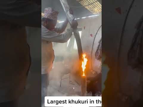 Worlds Lagrest Khukuri Made in Nepal #khukuri #nepal #nepali #skygallery #viral #pathan #india #cr7