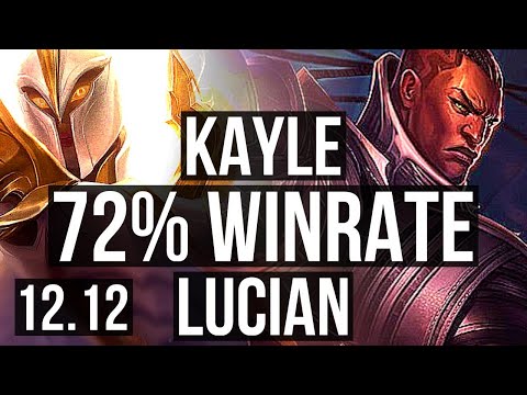 KAYLE vs LUCIAN (TOP) | 72% winrate, 3/1/5 | EUW Master | 12.12