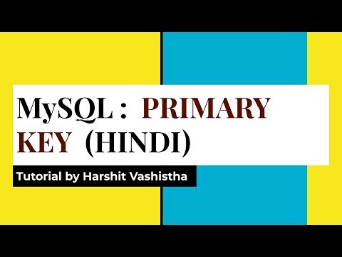 SQL PRIMARY KEY