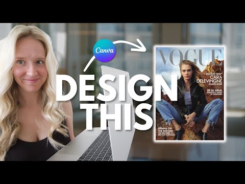 How to Design a MAGAZINE COVER in Canva | Start a Magazine with This Step-By-Step CANVA TUTORIAL