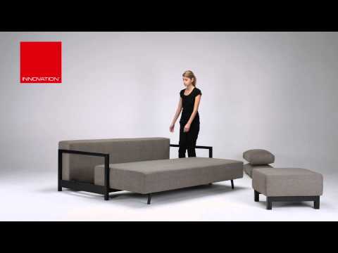 Innovation Design Klappsofa Bifrost Sleek Excess Lounger mit Taschenfederkernsystem