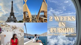 How I traveled to Europe for 2 weeks | Prices included!
