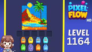 Pixel Flow Level 1164 Solution Walkthrough