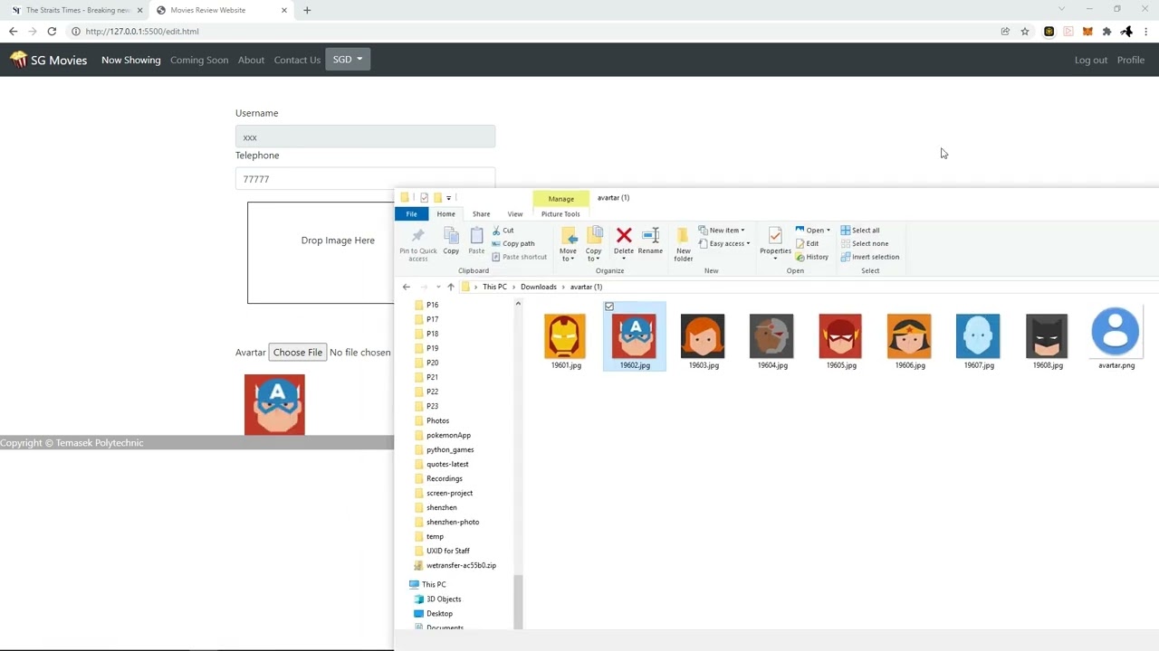Image Upload using HTML5 Drag and Drop (DnD) API
