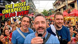I Took My American Brothers to a FILIPINO STREET MARKET (It Got Chaotic)