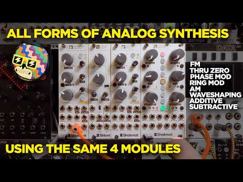 Every type of analog synthesis explained using the SAME 4 modules