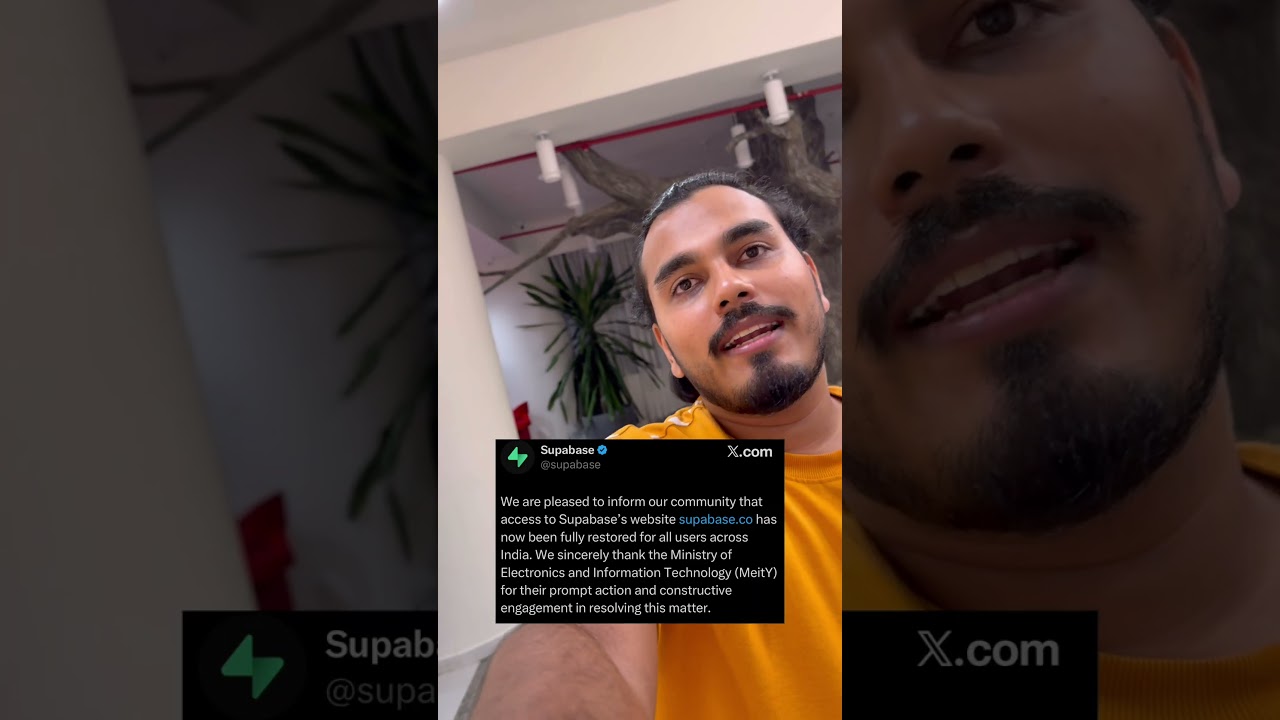 Update: The Supabase block in India has been resolved.