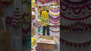 Chikpet wholesale artificial flowers shop pm flowers avenue road Bangalore