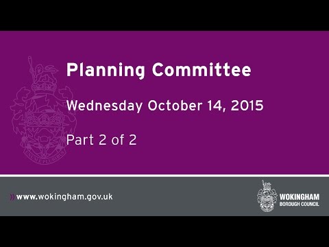 Planning Committee - 14.10.15 (Part 2)