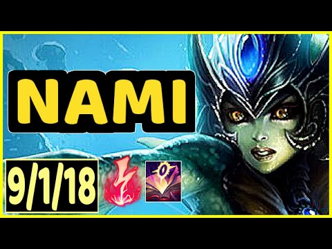 NAMI VS XERATH - 9/1/18 KDA SUPPORT GAMEPLAY EMERALD IV